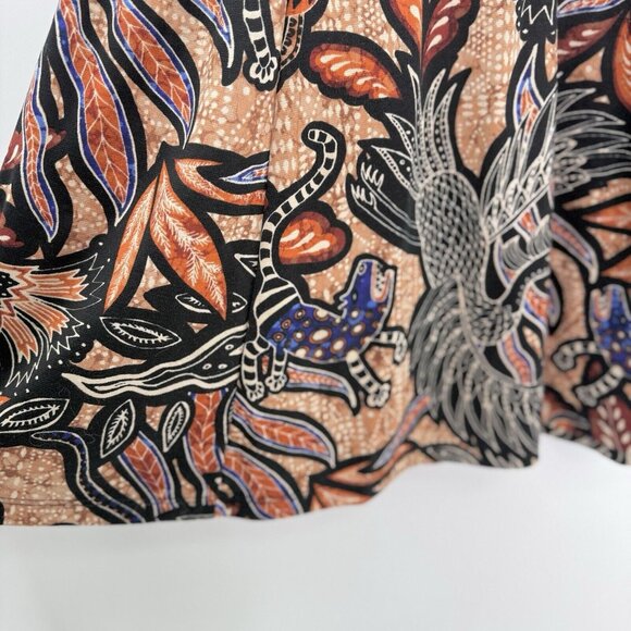 H&M Women's Fit & Flare Stretch‎ Dress Animal Floral Size Small, Boho - Picture 7 of 10